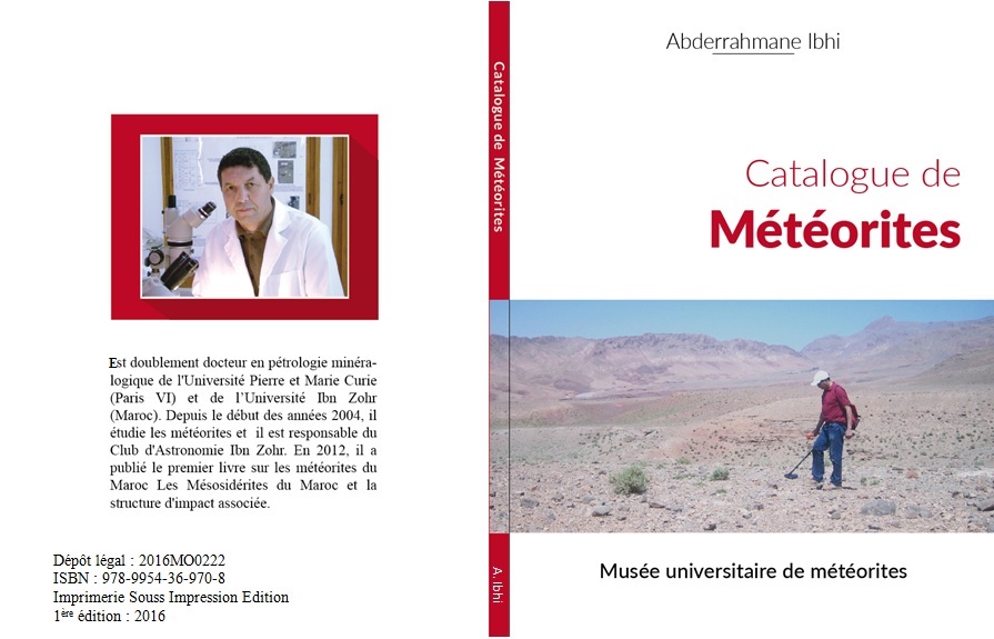 Cover of the catalogue of meteorites.