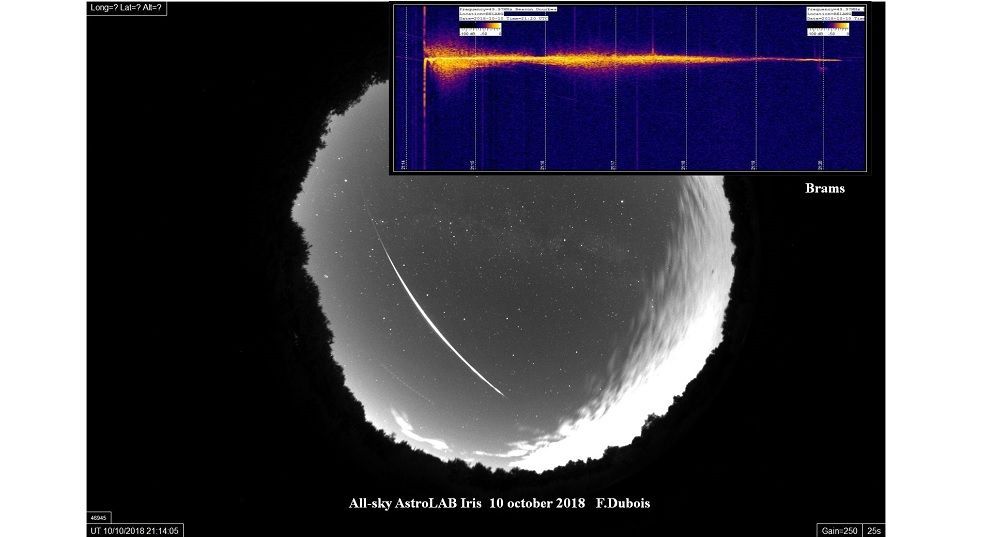 Fireball over BeNeLux 10 October 2018 21:14:11 UT