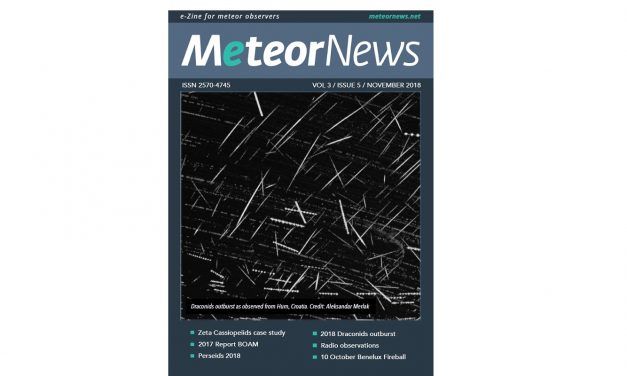 November 2018 issue of eMeteorNews online!