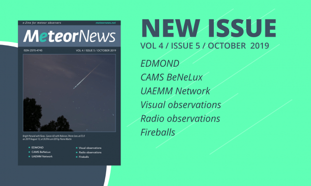 October 2019 issue of eMeteorNews online!