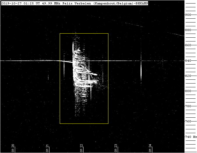 Radio meteors October 2019