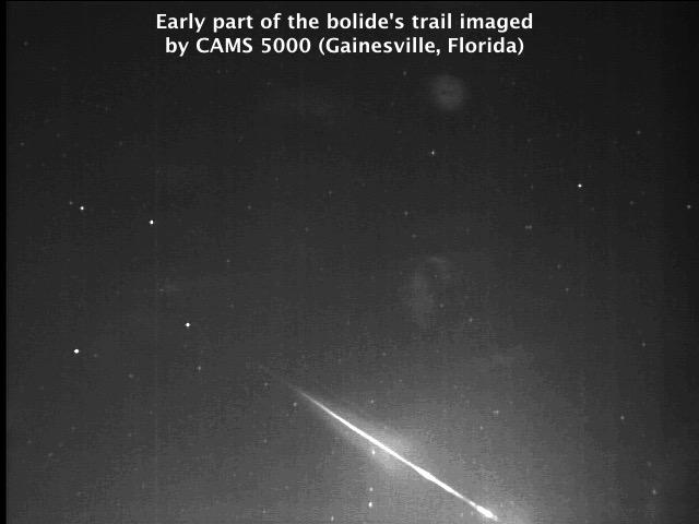 CAMS and SkySentinel observe April Fool’s Day bolide in Florida
