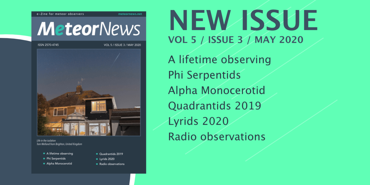 May 2020 issue of eMeteorNews online!