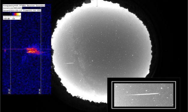 Peculiar meteor above Belgium 2020 May 17