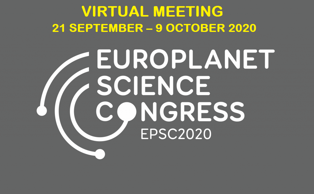 Europlanet Science Congress 2020 – Virtual meeting <br>21 September – 9 October 2020