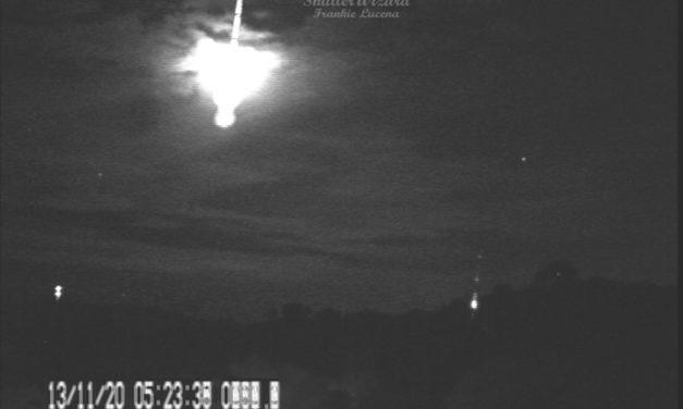 Explosive Fireball captured from Cabo Rojo, Puerto Rico by avid meteor and TLE observer Frankie Lucena