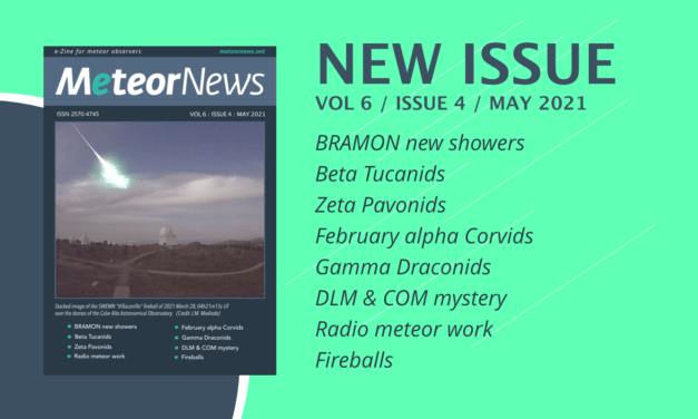 May 2021 issue of eMeteorNews online