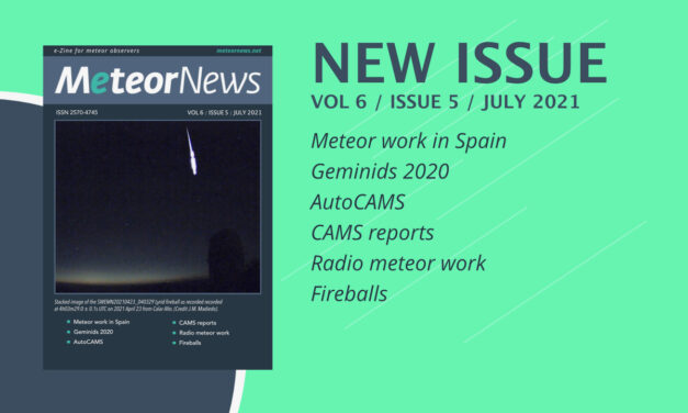 July 2021 issue of eMeteorNews online