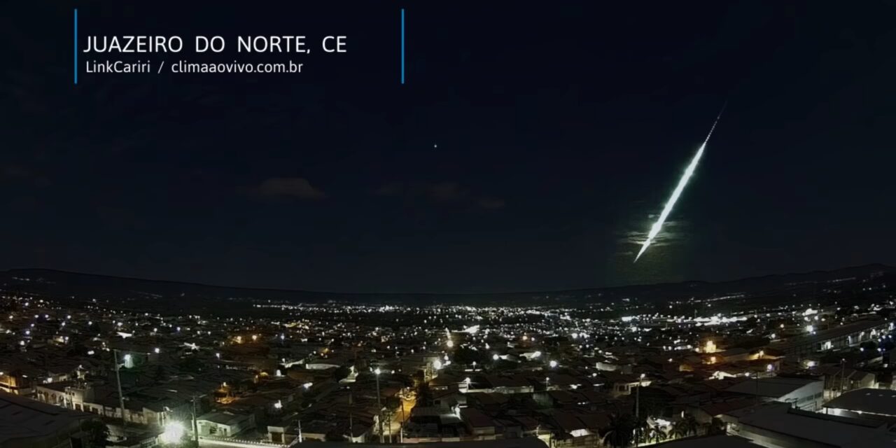 Bolide over Piauí, NE Brazil. Chances of rocks on the ground.