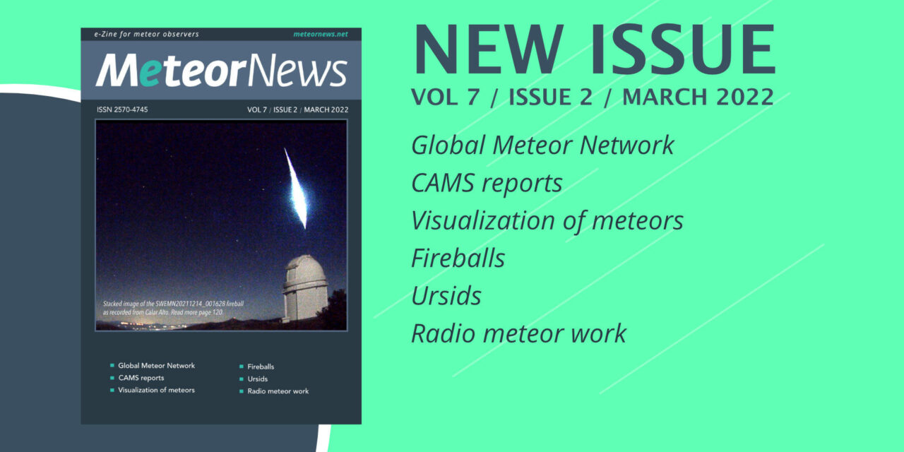 March issue of eMeteorNews online