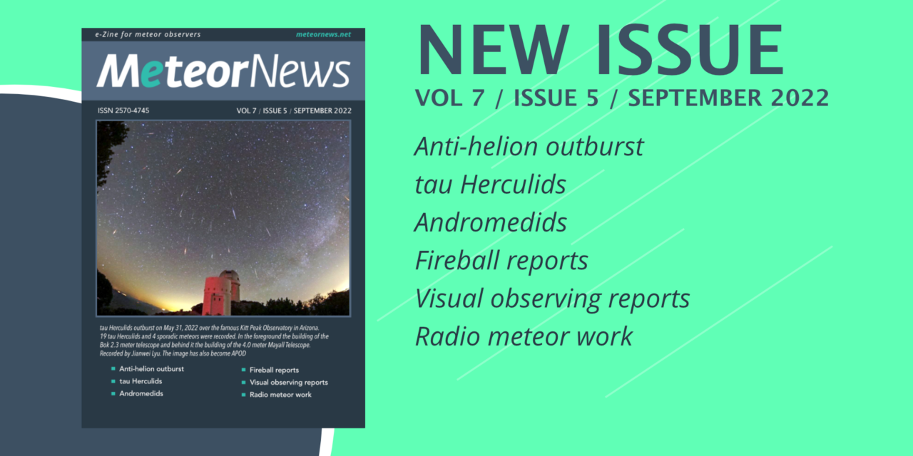 September issue of eMeteorNews online
