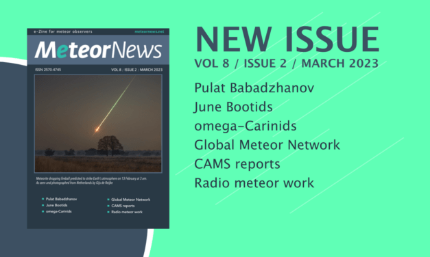 March issue of eMeteorNews online