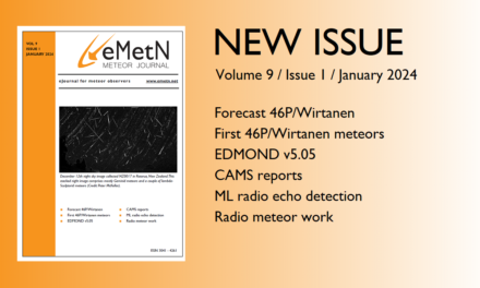January issue of eMetN Meteor Journal online