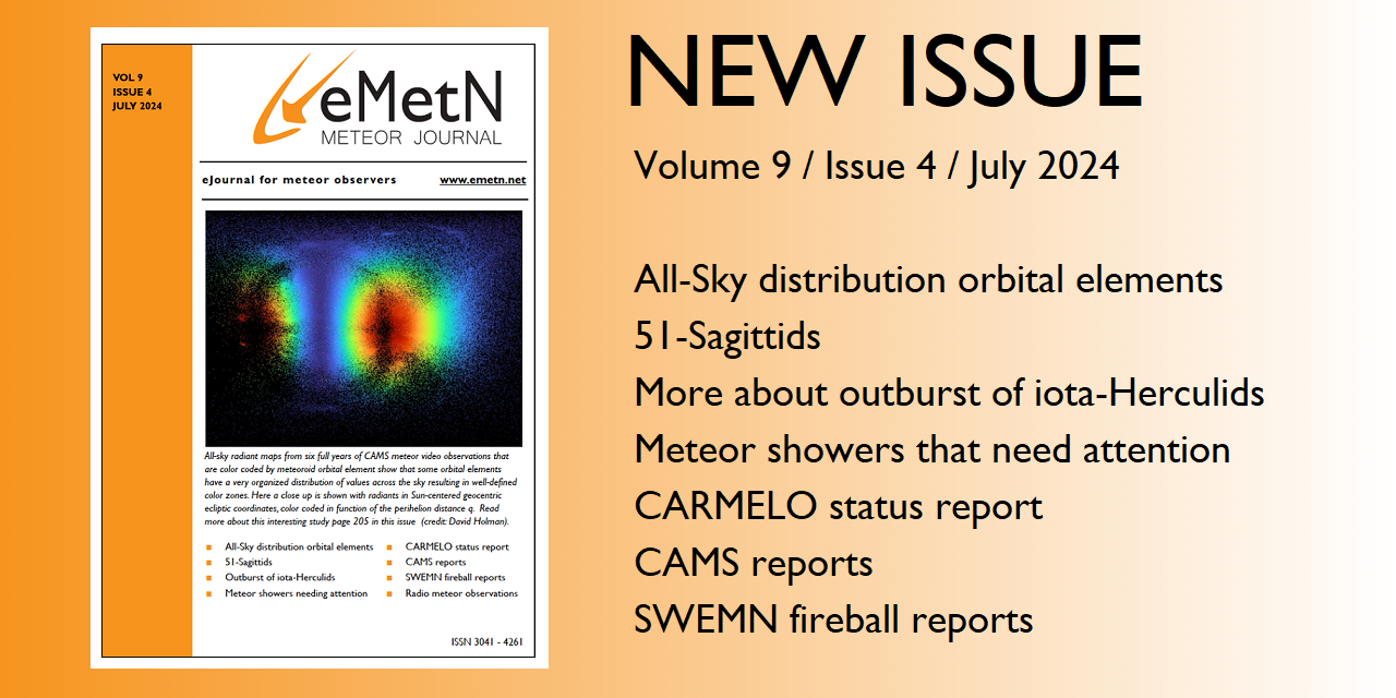 July issue of eMetN Meteor Journal online