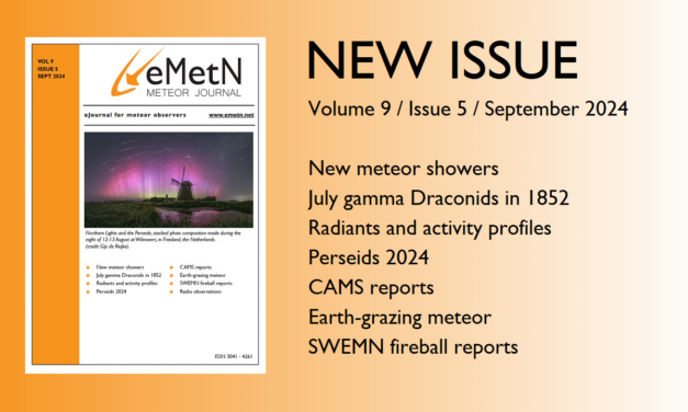 September issue of eMetN Meteor Journal online