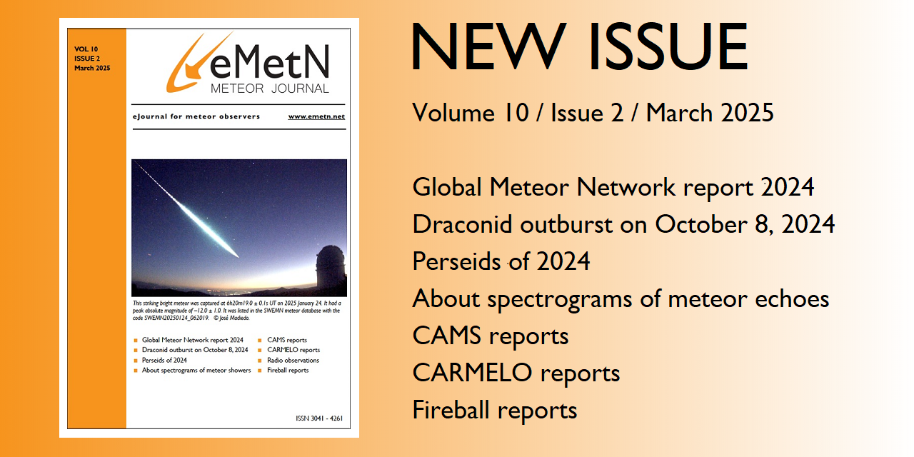 March issue of eMetN Meteor Journal online